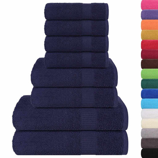 8 Piece Towel Set "FROGN" Navy Blue 360 gsm 8 Piece Towel Set "FROGN" Navy Blue 360 gsm
