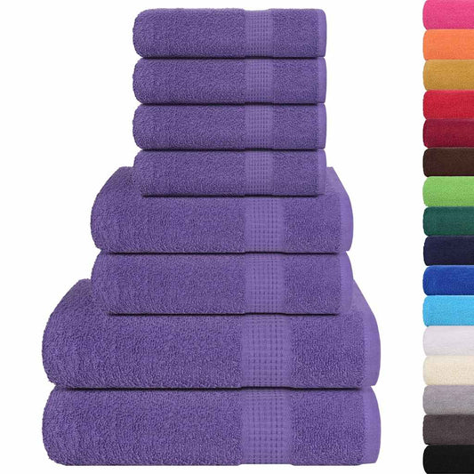 8 Piece Towel Set "FROGN" Purple 360 gsm 8 Piece Towel Set "FROGN" Purple 360 gsm