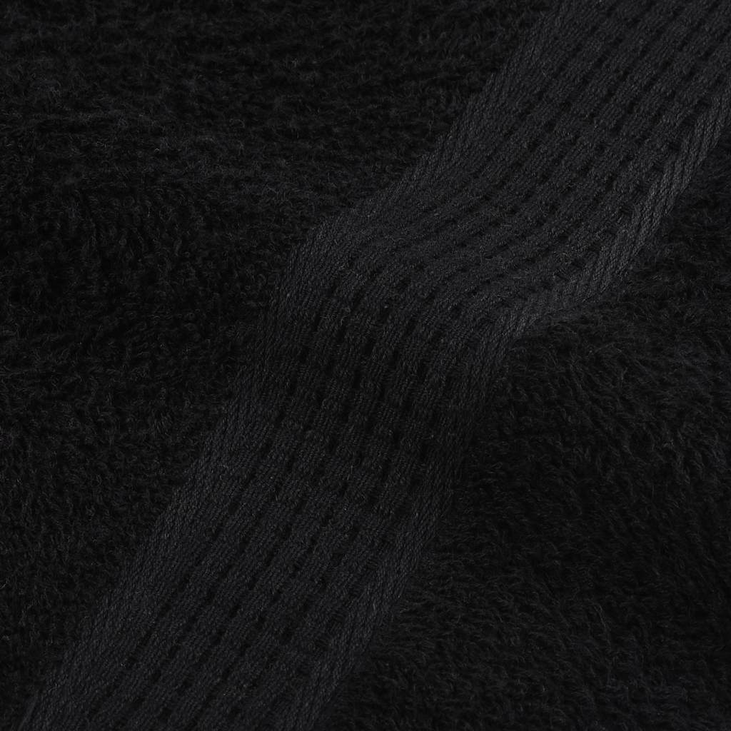 8 Piece Towel Set "FROGN" Black 360 gsm