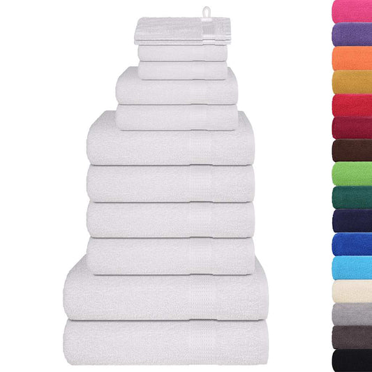 12 Piece Towel Set "FROGN" White 360 gsm 12 Piece Towel Set "FROGN" White 360 gsm