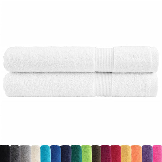 Premium Towels "SOLUND" 2 pcs White 100x200 cm 600 gsm Premium Towels "SOLUND" 2 pcs White 100x200 cm 600 gsm
