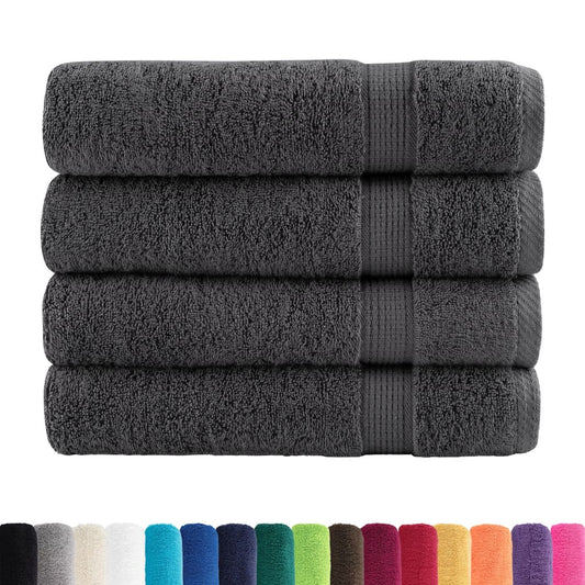 Premium Hand Towels "SOLUND" 4 pcs Anthracite 50x100 cm 600 gsm Premium Hand Towels "SOLUND" 4 pcs Anthracite 50x100 cm 600 gsm
