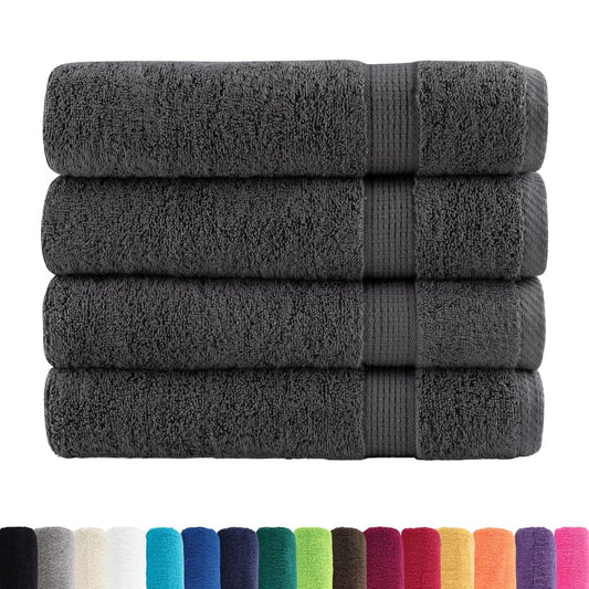 Premium Shower Towels "SOLUND" 4 pcs Anthracite 70x140 cm 600 gsm Premium Shower Towels "SOLUND" 4 pcs Anthracite 70x140 cm 600 gsm