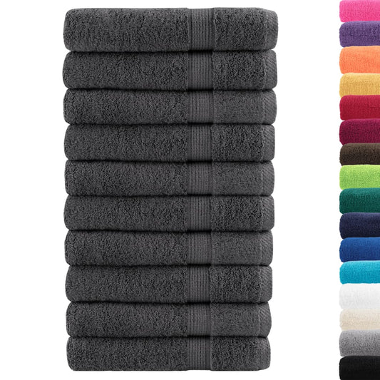 Premium Sauna Towels "SOLUND" 10 pcs Anthracite 80x200 cm 600 gsm Premium Sauna Towels "SOLUND" 10 pcs Anthracite 80x200 cm 600 gsm