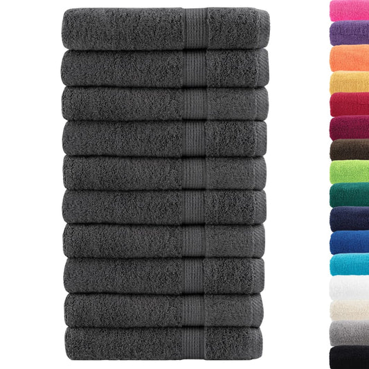 Premium Towels "SOLUND" 10 pcs Anthracite 100x200 cm 600 gsm Premium Towels "SOLUND" 10 pcs Anthracite 100x200 cm 600 gsm