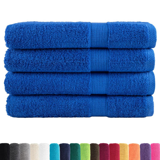 Premium Sauna Towels "SOLUND" 4 pcs Blue 80x200 cm 600 gsm Premium Sauna Towels "SOLUND" 4 pcs Blue 80x200 cm 600 gsm