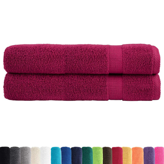 Premium Towels "SOLUND" 2 pcs Bordeaux 100x200 cm 600 gsm Premium Towels "SOLUND" 2 pcs Bordeaux 100x200 cm 600 gsm