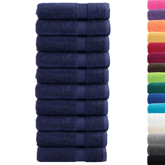 Premium Bath Towels "SOLUND" 10 pcs Navy Blue 100x150 cm 600 gsm Premium Bath Towels "SOLUND" 10 pcs Navy Blue 100x150 cm 600 gsm