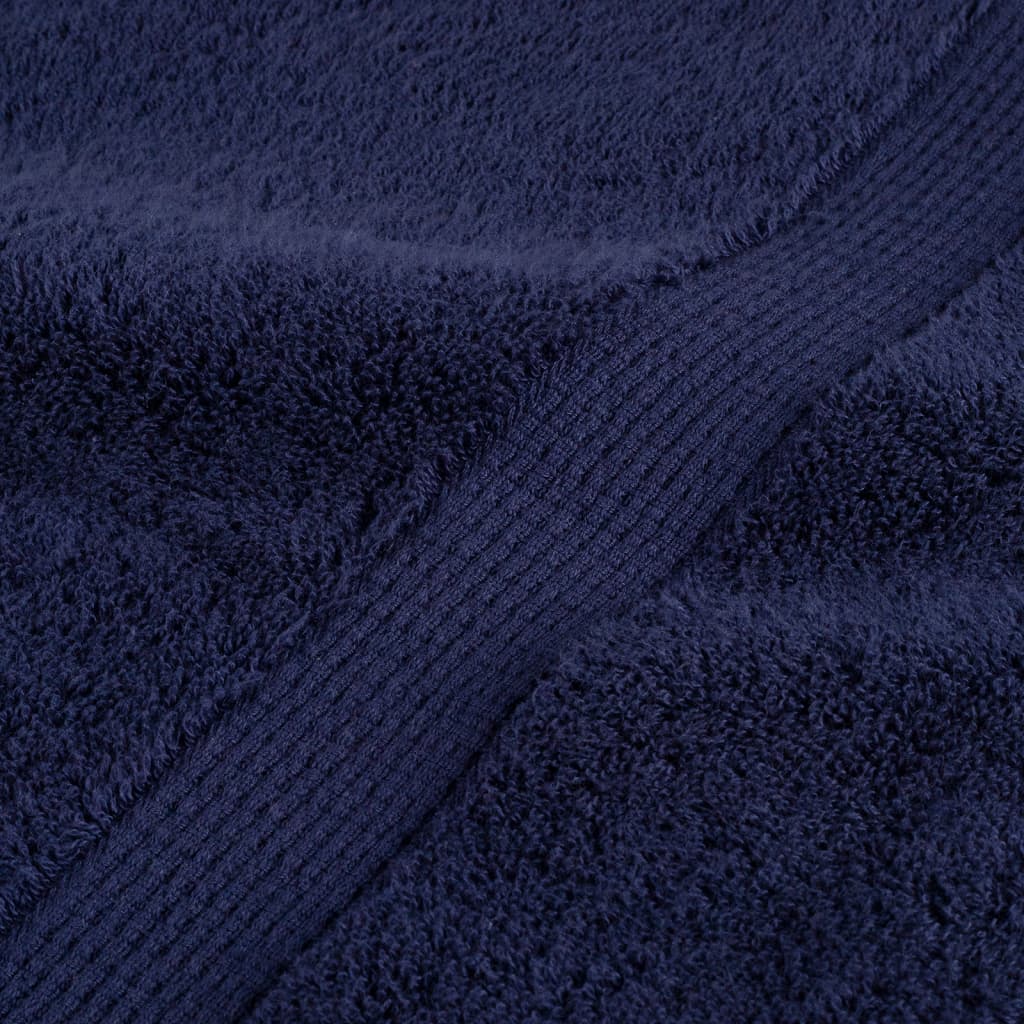 Premium Towels "SOLUND" 4 pcs Navy Blue 100x200 cm 600 gsm