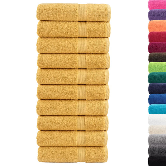 Premium Bath Towels "SOLUND" 10 pcs Gold 100x150 cm 600 gsm Premium Bath Towels "SOLUND" 10 pcs Gold 100x150 cm 600 gsm
