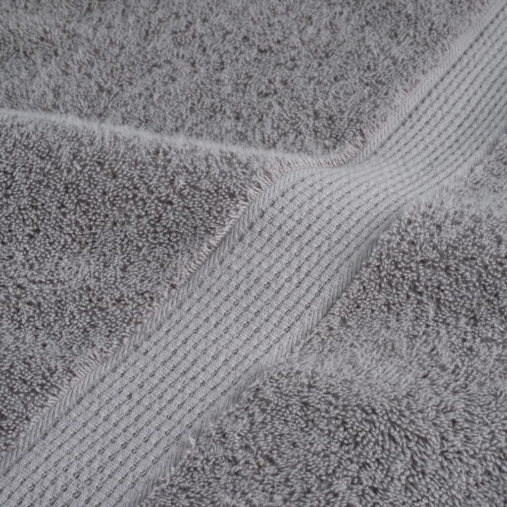 Premium Sauna Towels "SOLUND" 10 pcs Grey 80x200 cm 600 gsm
