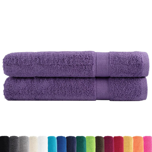 Premium Towels SOLUND 2 pcs Purple 100x200 cm 600 gsm Premium Towels SOLUND 2 pcs Purple 100x200 cm 600 gsm