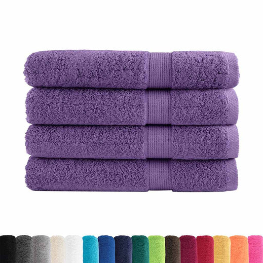 Premium Towels SOLUND 4 pcs Purple 100x200 cm 600 gsm Premium Towels SOLUND 4 pcs Purple 100x200 cm 600 gsm