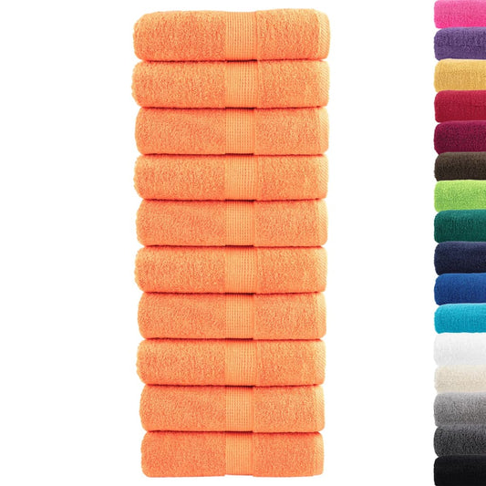 Premium Guest Towels SOLUND 10 pcs Orange 30x50 cm 600 gsm Premium Guest Towels SOLUND 10 pcs Orange 30x50 cm 600 gsm