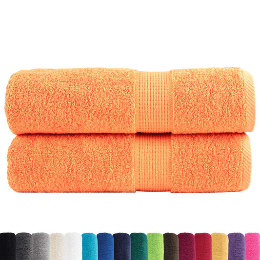 Premium Shower Towels SOLUND 2 pcs Orange 70x140 cm 600 gsm Premium Shower Towels SOLUND 2 pcs Orange 70x140 cm 600 gsm
