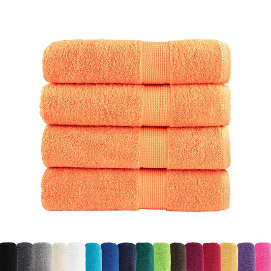 Premium Shower Towels SOLUND 4 pcs Orange 70x140 cm 600 gsm Premium Shower Towels SOLUND 4 pcs Orange 70x140 cm 600 gsm