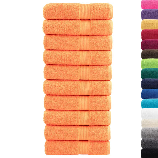 Premium Shower Towels SOLUND 10 pcs Orange 70x140 cm 600 gsm Premium Shower Towels SOLUND 10 pcs Orange 70x140 cm 600 gsm