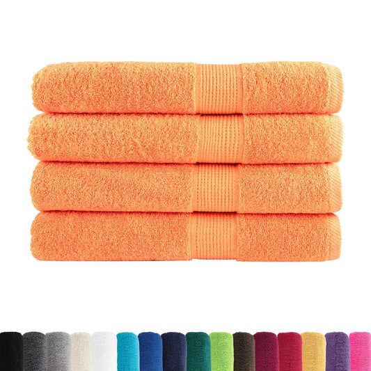 Premium Sauna Towels SOLUND 4 pcs Orange 80x200 cm 600 gsm Premium Sauna Towels SOLUND 4 pcs Orange 80x200 cm 600 gsm