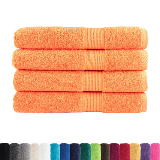 Premium Towels SOLUND 4 pcs Orange 100x200 cm 600 gsm Premium Towels SOLUND 4 pcs Orange 100x200 cm 600 gsm