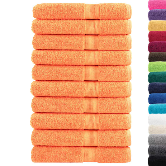 Premium Towels SOLUND 10 pcs Orange 100x200 cm 600 gsm Premium Towels SOLUND 10 pcs Orange 100x200 cm 600 gsm