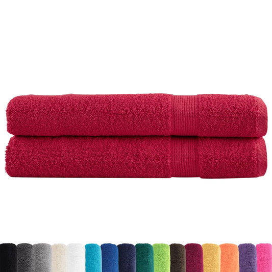 Premium Sauna Towels SOLUND 2 pcs Red 80x200 cm 600 gsm Premium Sauna Towels SOLUND 2 pcs Red 80x200 cm 600 gsm