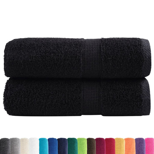 Premium Guest Towels SOLUND 2 pcs Black 30x50 cm 600 gsm Premium Guest Towels SOLUND 2 pcs Black 30x50 cm 600 gsm