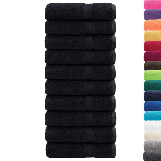 Premium Hand Towels SOLUND 10 pcs Black 50x100 cm 600 gsm Premium Hand Towels SOLUND 10 pcs Black 50x100 cm 600 gsm