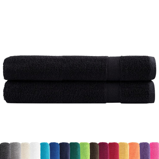 Premium Sauna Towels SOLUND 2 pcs Black 80x200 cm 600 gsm Premium Sauna Towels SOLUND 2 pcs Black 80x200 cm 600 gsm