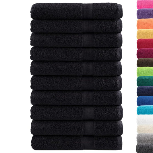 Premium Sauna Towels SOLUND 10 pcs Black 80x200 cm 600 gsm Premium Sauna Towels SOLUND 10 pcs Black 80x200 cm 600 gsm