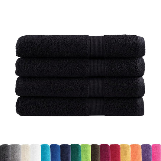 Premium Towels SOLUND 4 pcs Black 100x200 cm 600 gsm Premium Towels SOLUND 4 pcs Black 100x200 cm 600 gsm