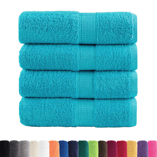 Premium Wash Towels SOLUND 4 pcs Turquoise 30x30 cm 600 gsm Premium Wash Towels SOLUND 4 pcs Turquoise 30x30 cm 600 gsm