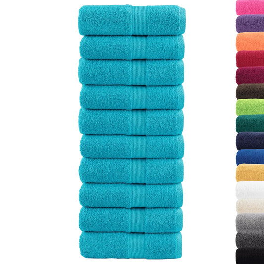 Premium Guest Towels SOLUND 10 pcs Turquoise 30x50 cm 600 gsm Premium Guest Towels SOLUND 10 pcs Turquoise 30x50 cm 600 gsm