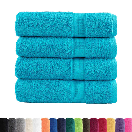 Premium Hand Towels SOLUND 4 pcs Turquoise 50x100 cm 600 gsm Premium Hand Towels SOLUND 4 pcs Turquoise 50x100 cm 600 gsm