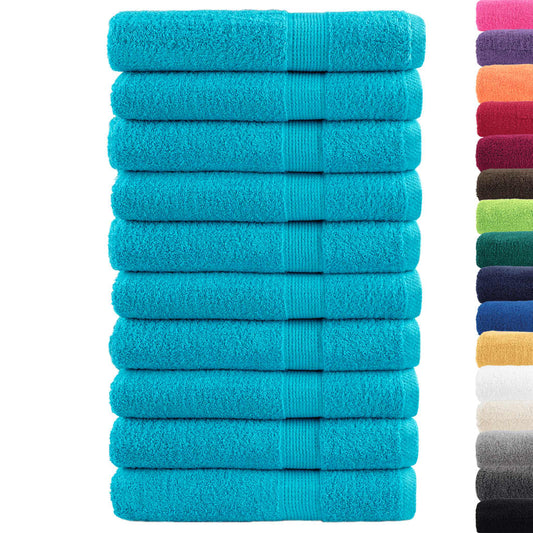 Premium Sauna Towels SOLUND 10 pcs Turquoise 80x200 cm 600 gsm Premium Sauna Towels SOLUND 10 pcs Turquoise 80x200 cm 600 gsm