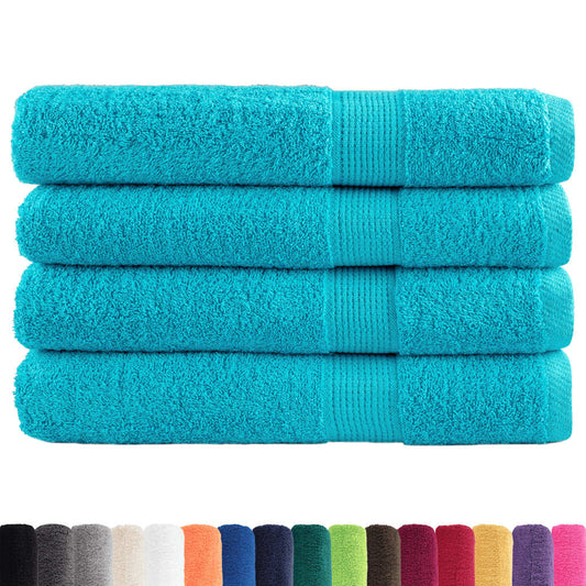 Premium Towels SOLUND 4 pcs Turquoise 100x200 cm 600 gsm Premium Towels SOLUND 4 pcs Turquoise 100x200 cm 600 gsm