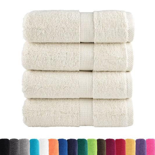 Premium Wash Towels SOLUND 4 pcs Cream 30x30 cm 600 gsm Premium Wash Towels SOLUND 4 pcs Cream 30x30 cm 600 gsm