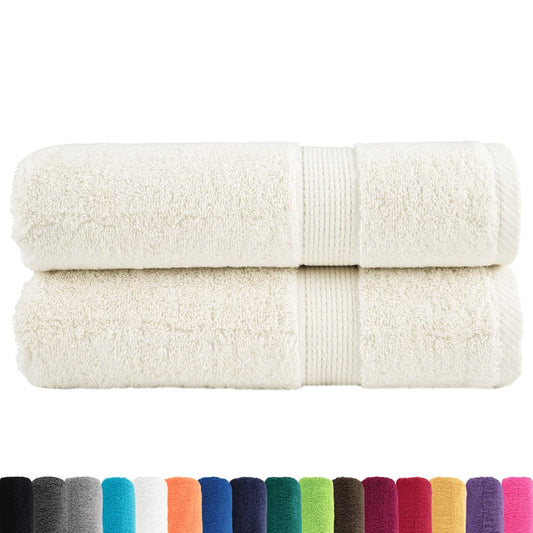 Premium Shower Towels SOLUND 2 pcs Cream 70x140 cm 600 gsm Premium Shower Towels SOLUND 2 pcs Cream 70x140 cm 600 gsm