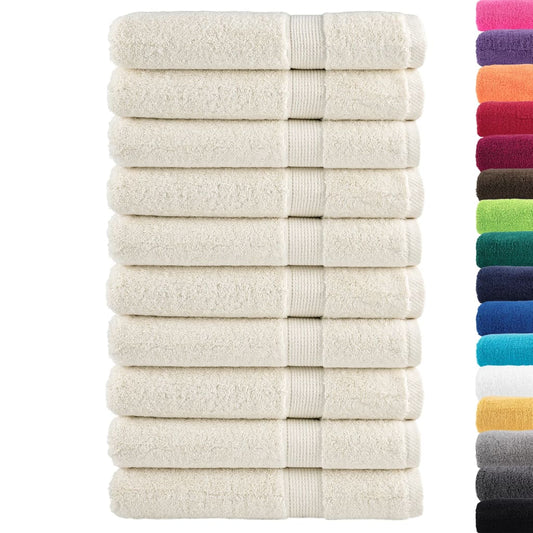 Premium Sauna Towels SOLUND 10 pcs Cream 80x200 cm 600 gsm Premium Sauna Towels SOLUND 10 pcs Cream 80x200 cm 600 gsm