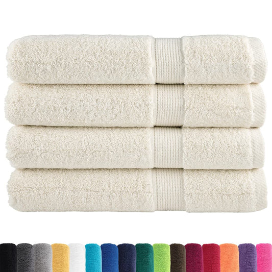 Premium Towels SOLUND 4 pcs Cream 100x200 cm 600 gsm Premium Towels SOLUND 4 pcs Cream 100x200 cm 600 gsm
