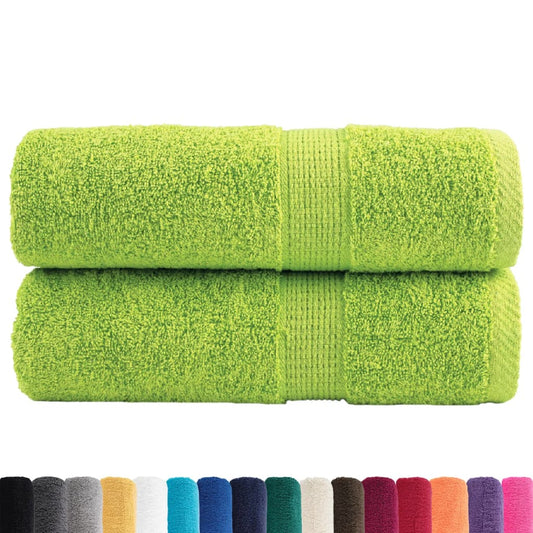 Premium Guest Towels SOLUND 2 pcs Apple Green 30x50 cm 600 gsm Premium Guest Towels SOLUND 2 pcs Apple Green 30x50 cm 600 gsm