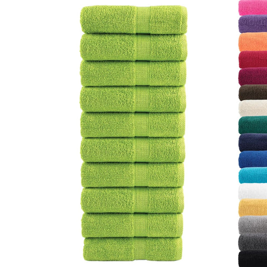 Premium Guest Towels SOLUND 10 pcs Apple Green 30x50 cm 600 gsm Premium Guest Towels SOLUND 10 pcs Apple Green 30x50 cm 600 gsm