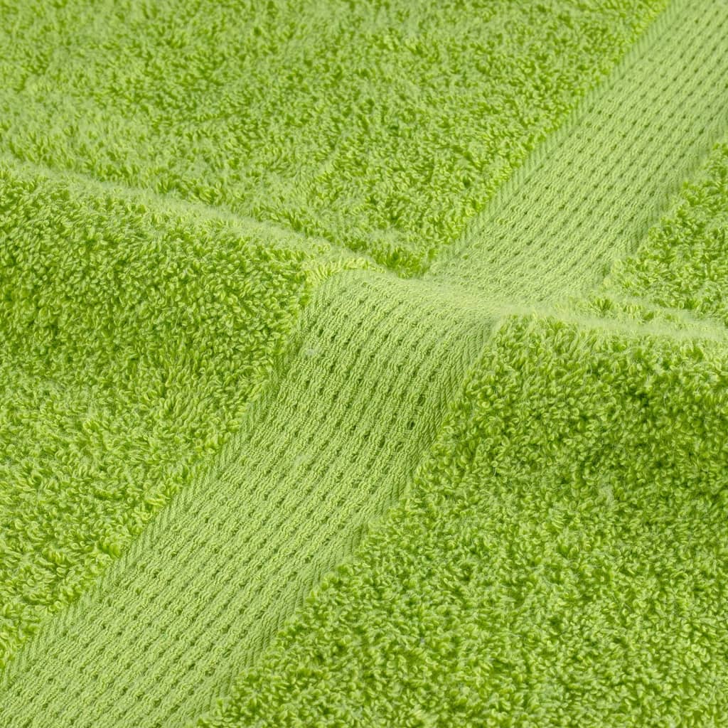 Premium Hand Towels SOLUND 4 pcs Apple Green 50x100 cm 600 gsm