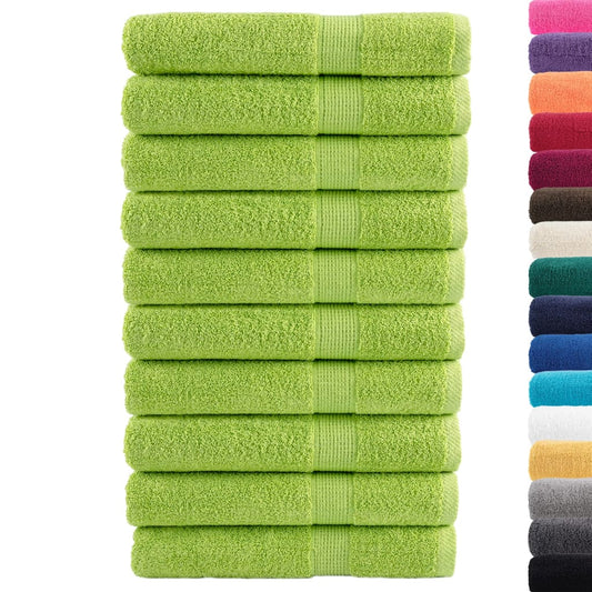 Premium Sauna Towels SOLUND 10 pcs Apple Green 80x200 cm 600 gsm Premium Sauna Towels SOLUND 10 pcs Apple Green 80x200 cm 600 gsm
