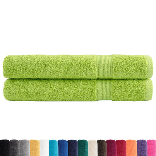 Premium Towels SOLUND 2 pcs Apple Green 100x200 cm 600 gsm Premium Towels SOLUND 2 pcs Apple Green 100x200 cm 600 gsm