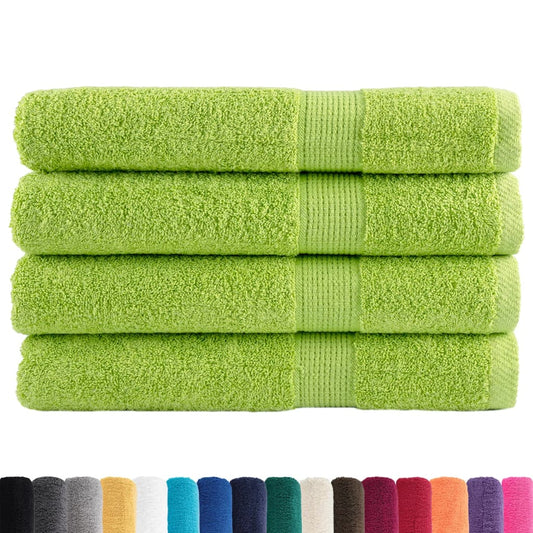 Premium Towels SOLUND 4 pcs Apple Green 100x200 cm 600 gsm Premium Towels SOLUND 4 pcs Apple Green 100x200 cm 600 gsm