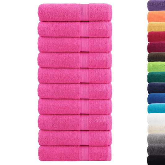 Premium Shower Towels SOLUND 10 pcs Pink 70x140 cm 600 gsm Premium Shower Towels SOLUND 10 pcs Pink 70x140 cm 600 gsm