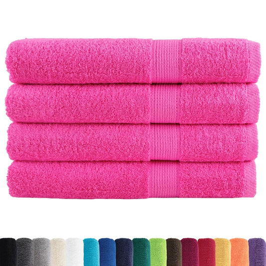 Premium Sauna Towels SOLUND 4 pcs Pink 80x200 cm 600 gsm Premium Sauna Towels SOLUND 4 pcs Pink 80x200 cm 600 gsm