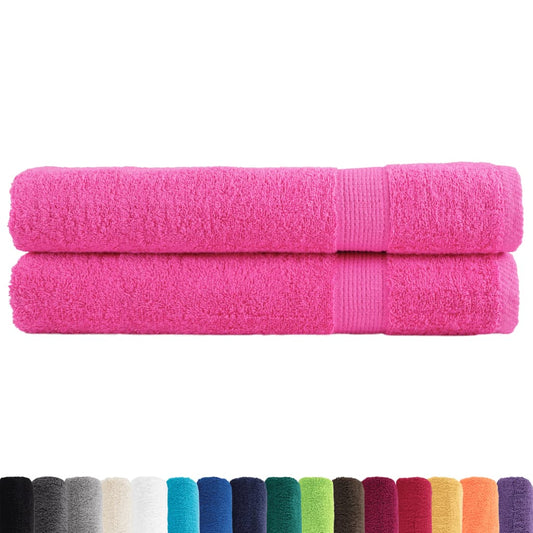 Premium Towels SOLUND 2 pcs Pink 100x200 cm 600 gsm Premium Towels SOLUND 2 pcs Pink 100x200 cm 600 gsm