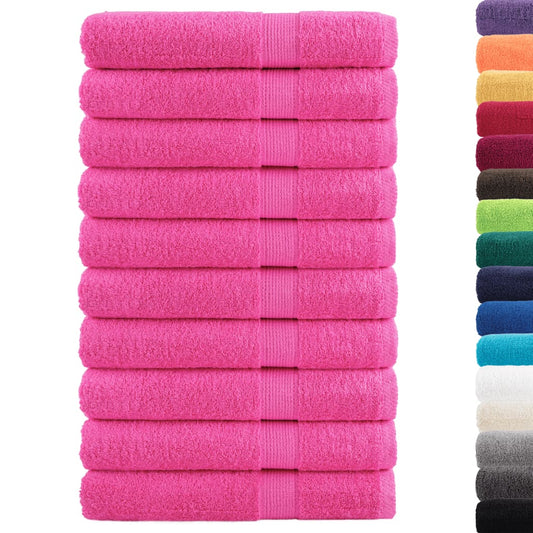 Premium Towels SOLUND 10 pcs Pink 100x200 cm 600 gsm Premium Towels SOLUND 10 pcs Pink 100x200 cm 600 gsm