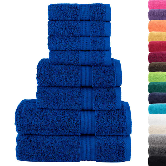 8 Piece Premium Towel Set SOLUND Blue 600 gsm 8 Piece Premium Towel Set SOLUND Blue 600 gsm